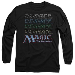 Magic The Gathering - Mens Retro Logo Repeat Long Sleeve T-Shirt