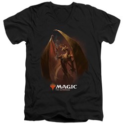 Magic The Gathering - Mens Nicol Bolas V-Neck T-Shirt