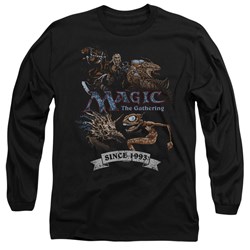 Magic The Gathering - Mens Four Pack Retro Long Sleeve T-Shirt