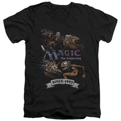 Magic The Gathering - Mens Four Pack Retro V-Neck T-Shirt