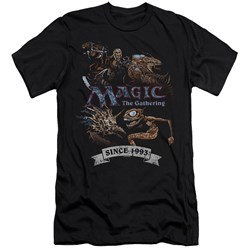 Magic The Gathering - Mens Four Pack Retro Premium Slim Fit T-Shirt