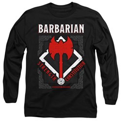 Dungeons And Dragons - Mens Barbarian Long Sleeve T-Shirt