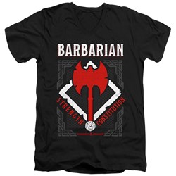 Dungeons And Dragons - Mens Barbarian V-Neck T-Shirt