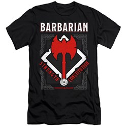 Dungeons And Dragons - Mens Barbarian Premium Slim Fit T-Shirt