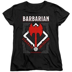 Dungeons And Dragons - Womens Barbarian T-Shirt