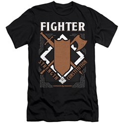 Dungeons And Dragons - Mens Fighter Premium Slim Fit T-Shirt