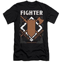 Dungeons And Dragons - Mens Fighter Slim Fit T-Shirt