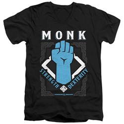 Dungeons And Dragons - Mens Monk V-Neck T-Shirt