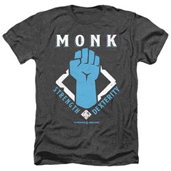 Dungeons And Dragons - Mens Monk Heather T-Shirt