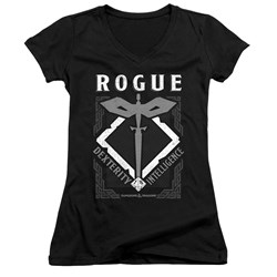 Dungeons And Dragons - Juniors Rogue V-Neck T-Shirt