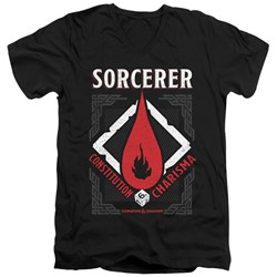 Dungeons And Dragons - Mens Sorcerer V-Neck T-Shirt