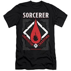 Dungeons And Dragons - Mens Sorcerer Premium Slim Fit T-Shirt