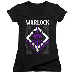 Dungeons And Dragons - Juniors Warlock V-Neck T-Shirt