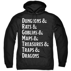 Dungeons And Dragons - Mens Dungeon List Pullover Hoodie