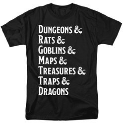 Dungeons And Dragons - Mens Dungeon List T-Shirt