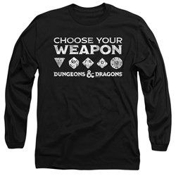 Dungeons And Dragons - Mens Choose Your Weapon Long Sleeve T-Shirt
