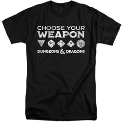 Dungeons And Dragons - Mens Choose Your Weapon Tall T-Shirt