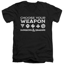 Dungeons And Dragons - Mens Choose Your Weapon V-Neck T-Shirt