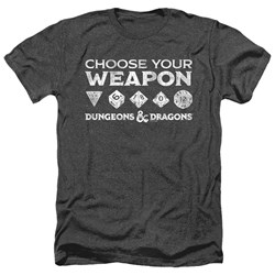 Dungeons And Dragons - Mens Choose Your Weapon Heather T-Shirt