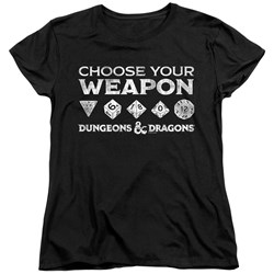 Dungeons And Dragons - Womens Choose Your Weapon T-Shirt