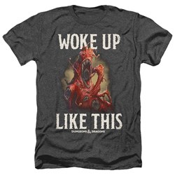 Dungeons And Dragons - Mens Woke Like This Heather T-Shirt