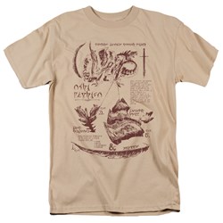 Dungeons And Dragons - Mens Rush Monster Anatomy Chart T-Shirt