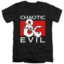 Dungeons And Dragons - Mens Chaotic Evil V-Neck T-Shirt