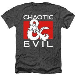 Dungeons And Dragons - Mens Chaotic Evil Heather T-Shirt