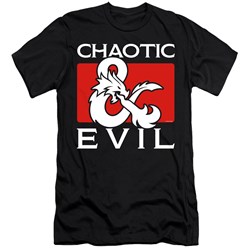 Dungeons And Dragons - Mens Chaotic Evil Premium Slim Fit T-Shirt