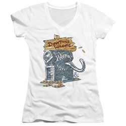Dungeons And Dragons - Juniors Donations Welcome Mimic V-Neck T-Shirt