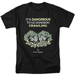 Dungeons And Dragons - Mens Dangerous To Go Alone T-Shirt