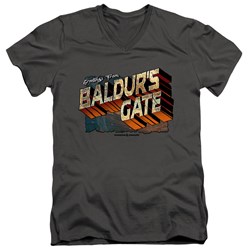 Dungeons And Dragons - Mens Baldurs Gate V-Neck T-Shirt