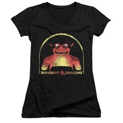 Dungeons And Dragons - Juniors Old School V-Neck T-Shirt