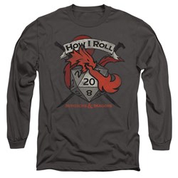 Dungeons And Dragons - Mens How I Roll D And D Long Sleeve T-Shirt