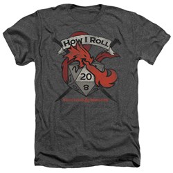 Dungeons And Dragons - Mens How I Roll D And D Heather T-Shirt