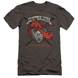 Dungeons And Dragons - Mens How I Roll D And D Premium Slim Fit T-Shirt