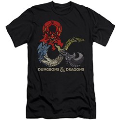 Dungeons And Dragons - Mens Dragons In Dragons Premium Slim Fit T-Shirt