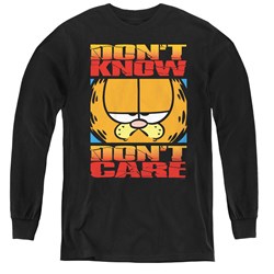 Garfield - Youth Dont Know Dont Care Long Sleeve T-Shirt
