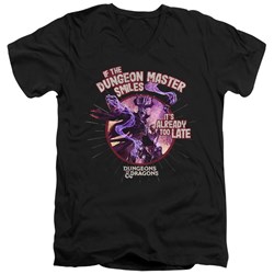 Dungeons And Dragons - Mens Dungeon Master Smiles V-Neck T-Shirt