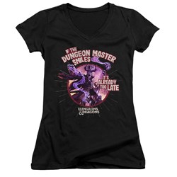 Dungeons And Dragons - Juniors Dungeon Master Smiles V-Neck T-Shirt