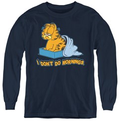 Garfield - Youth I Dont Do Mornings Long Sleeve T-Shirt