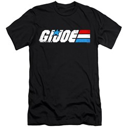 G.I. Joe - Mens Distressed Logo Premium Slim Fit T-Shirt