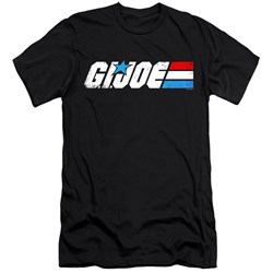 G.I. Joe - Mens Distressed Logo Slim Fit T-Shirt