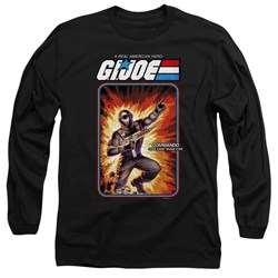 G.I. Joe - Mens Snake Eyes Card Long Sleeve T-Shirt