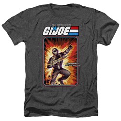 G.I. Joe - Mens Snake Eyes Card Heather T-Shirt