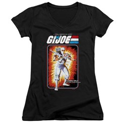 G.I. Joe - Juniors Storm Shadow Card V-Neck T-Shirt