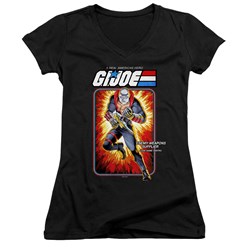 G.I. Joe - Juniors Destro Card V-Neck T-Shirt