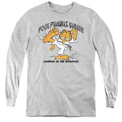 Garfield - Youth Foot Fungus Karate Long Sleeve T-Shirt