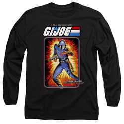G.I. Joe - Mens Cobra Commander Card Long Sleeve T-Shirt