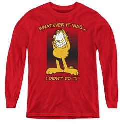 Garfield - Youth I Didnt Do It Long Sleeve T-Shirt